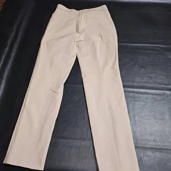 Akris Punto Womens Tan Pleated Straight Leg Pants 4 - Picture 2 of 5